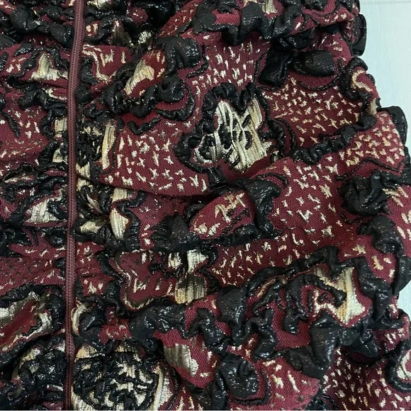 NWT MIU MIU Rare 2018 Runway Gonna Lurex Metallic Dress Bordeaux - EU38 (US8) - Picture 7 of 15